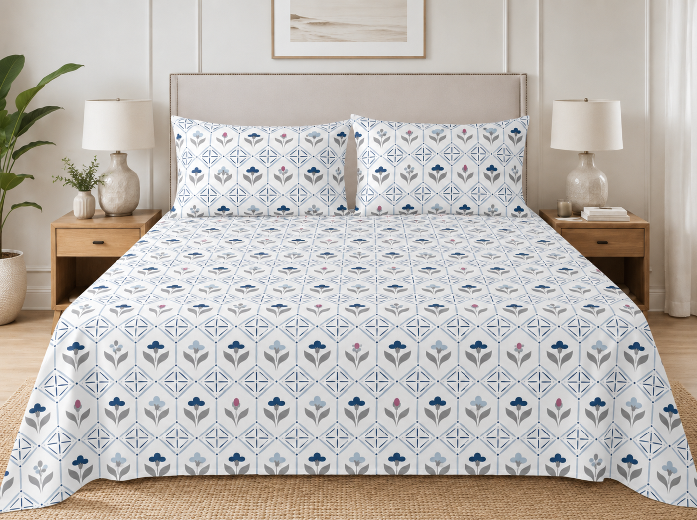 100 Pure Cotton Flat Bedsheets