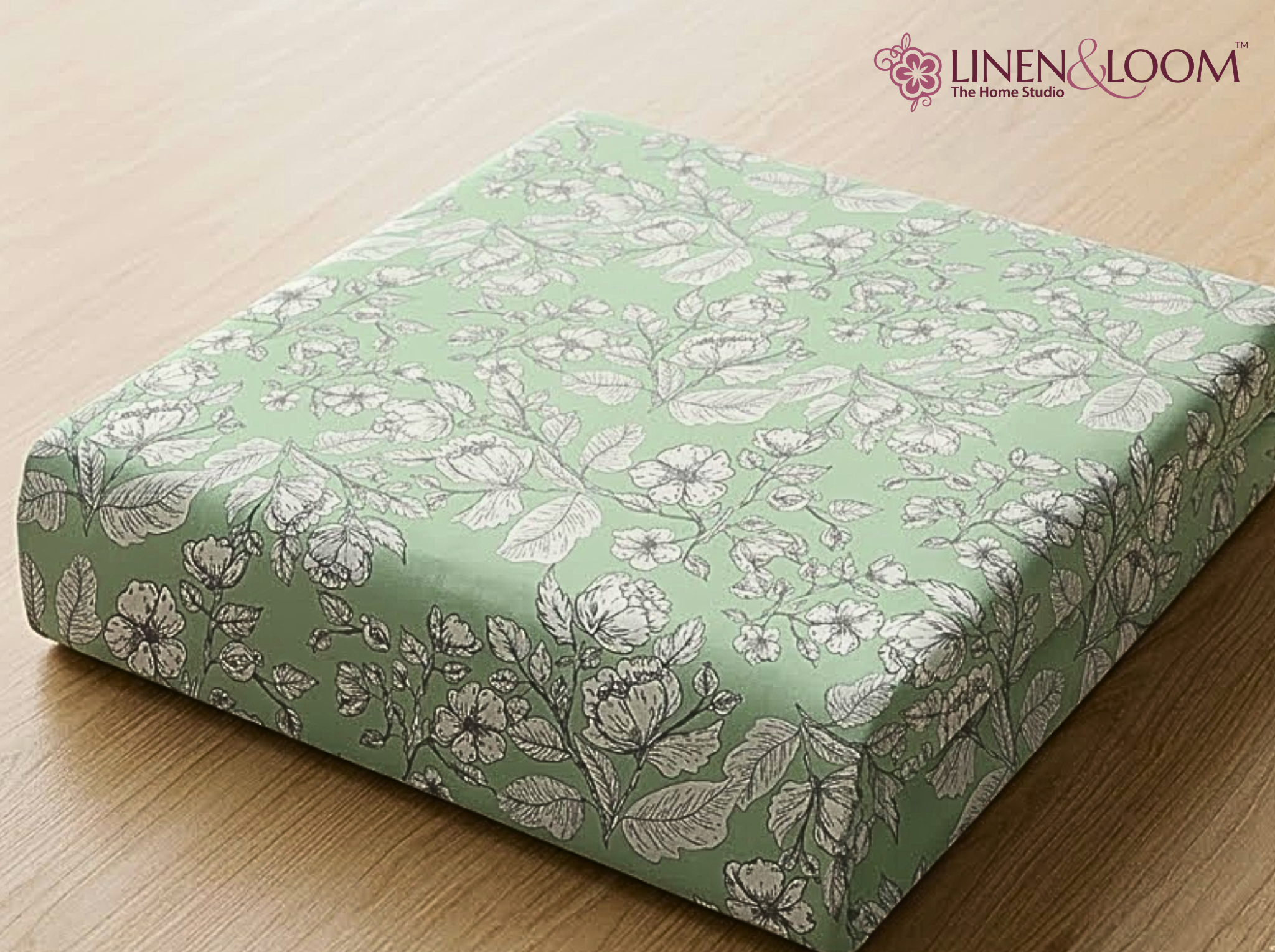 Botanical Whisper - Urban Bloom Poly-Cotton Queen Size Bedsheet Set (90x100 Inches) with 2 Matching Pillow Covers - Wrinkle-Free Comfort