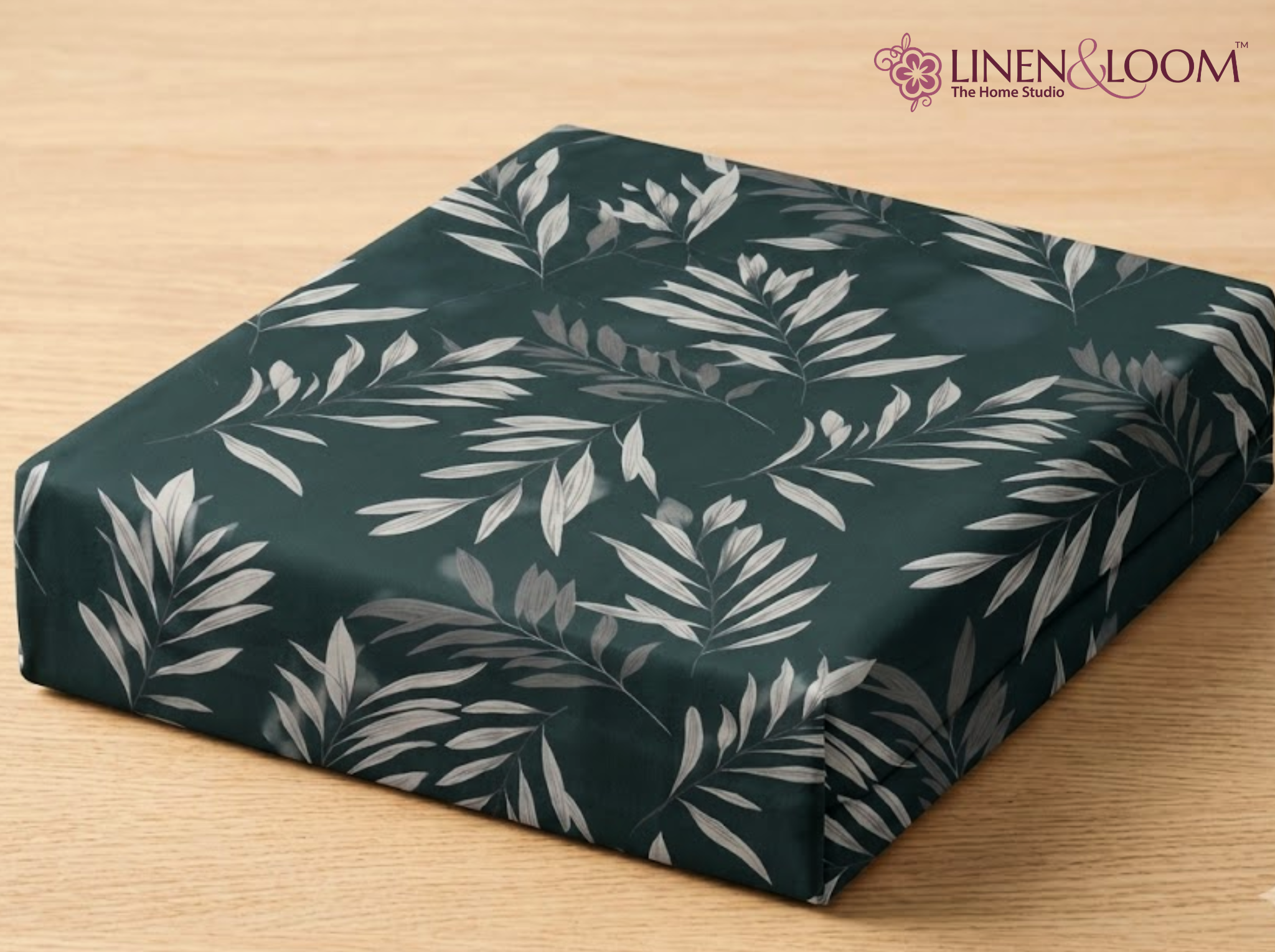 Tropical Escape - Urban Bloom Poly-Cotton Queen Size Bedsheet Set (90x100 Inches) with 2 Matching Pillow Covers - Wrinkle-Free Comfort
