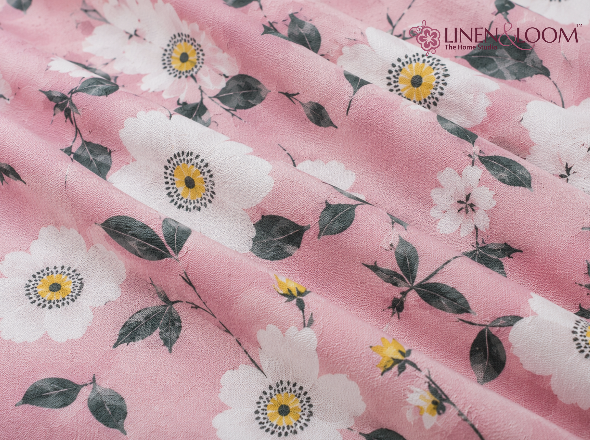 Petal Edit - Urban Bloom Poly-Cotton Queen Size Bedsheet Set (90x100 Inches) with 2 Matching Pillow Covers - Wrinkle-Free Comfort