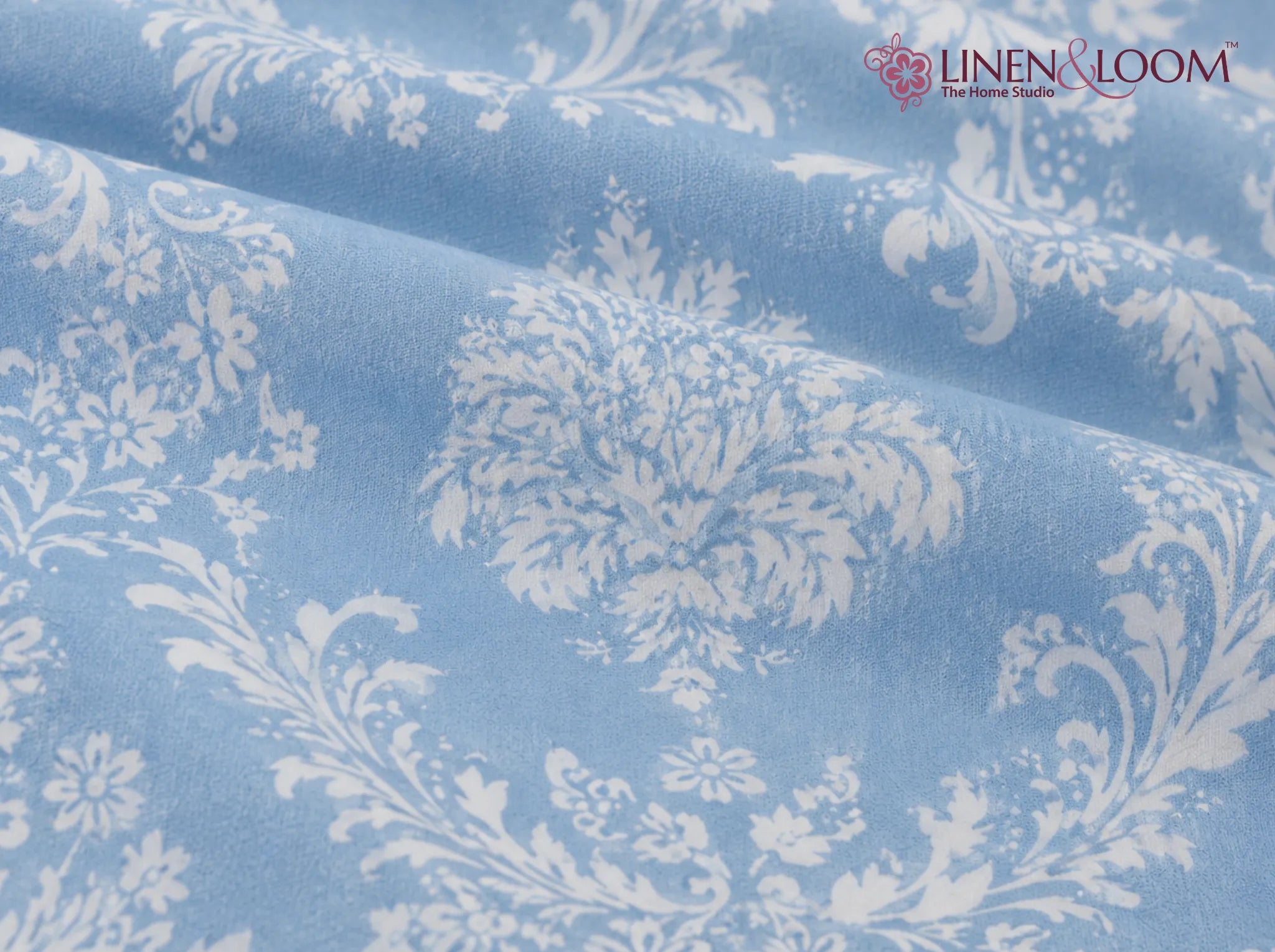Celeste Heritage - Linen & Loom Serenity Series Super King Size (108x108 inches) Double Bedsheet with 2 Pillow Covers || Soft Breathable Cotton Feel Bedding Set with Elegant Geometric Design || TC 240
