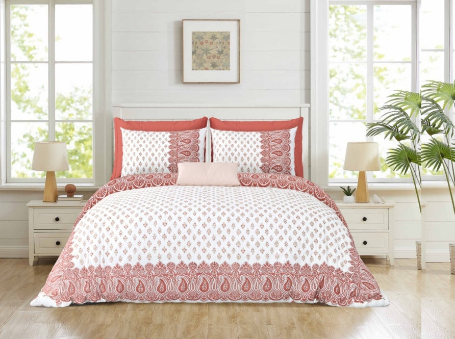 Ivory Darbar — Linen & Loom Jaipur Heritage Super King Size (108 x 108 inches) 100% Pure Cotton Bedsheet with 2 Pillow Covers | Soft & Breathable Bed Cover for Home Decor | 240 TC
